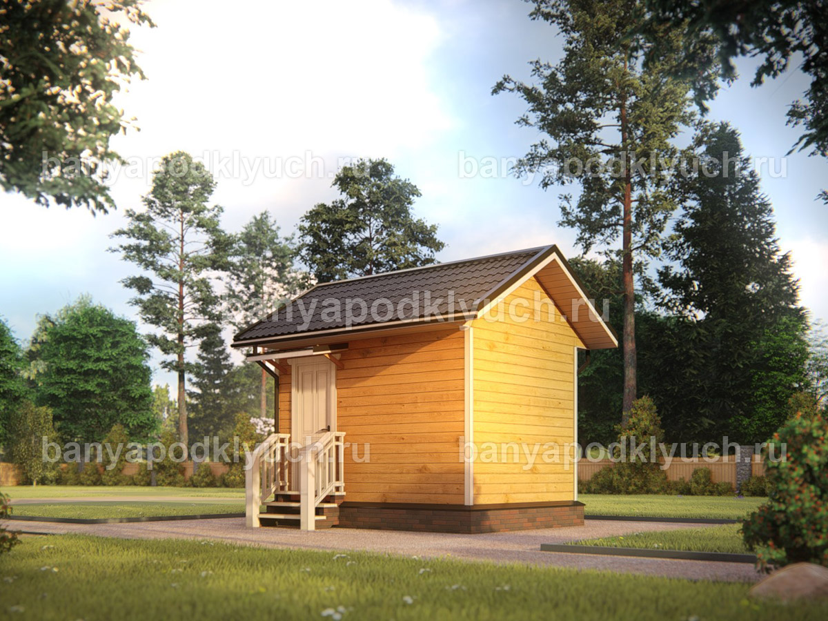 Баня из бруса 4x3 м Баня из бруса 4x3 м