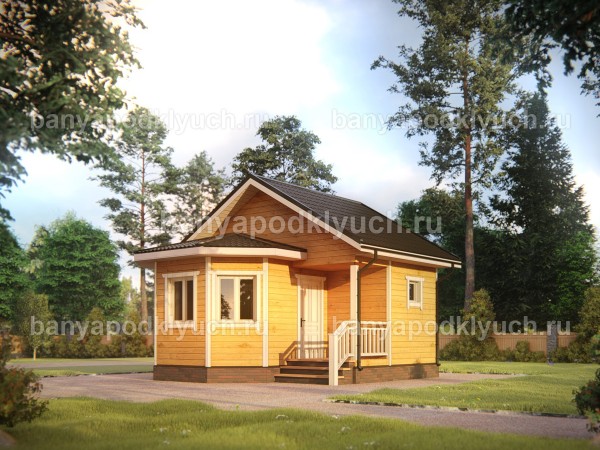 Баня из бруса 6 на 6 м